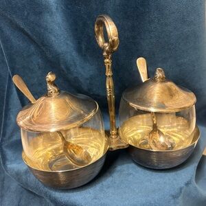 Elegant Vintage Silver Condiment Set-A.Rodgers by Oneida